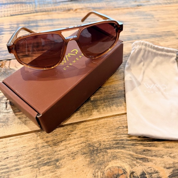 WMP Eyewear Brooklyn Oversized Aviator Sunglasses main image 4